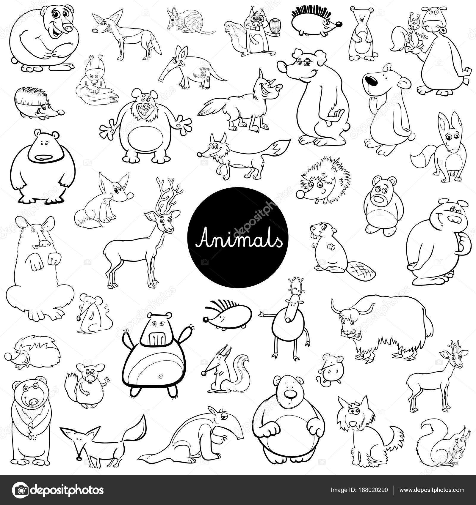 Dibujos Para Pintar De Animales Animados - Para Colorear