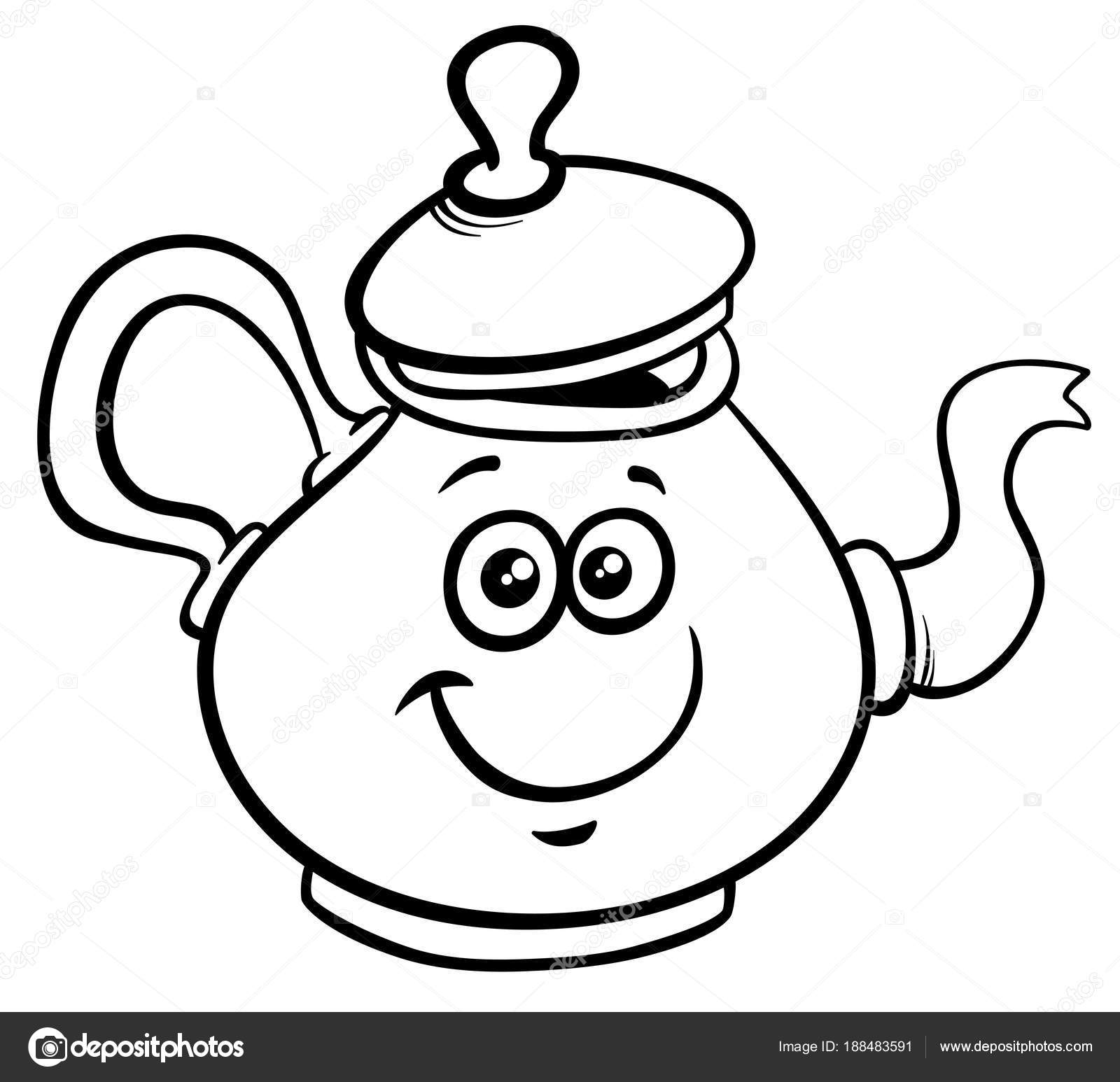 Pot calling the kettle black cartoon Royalty Free Vector