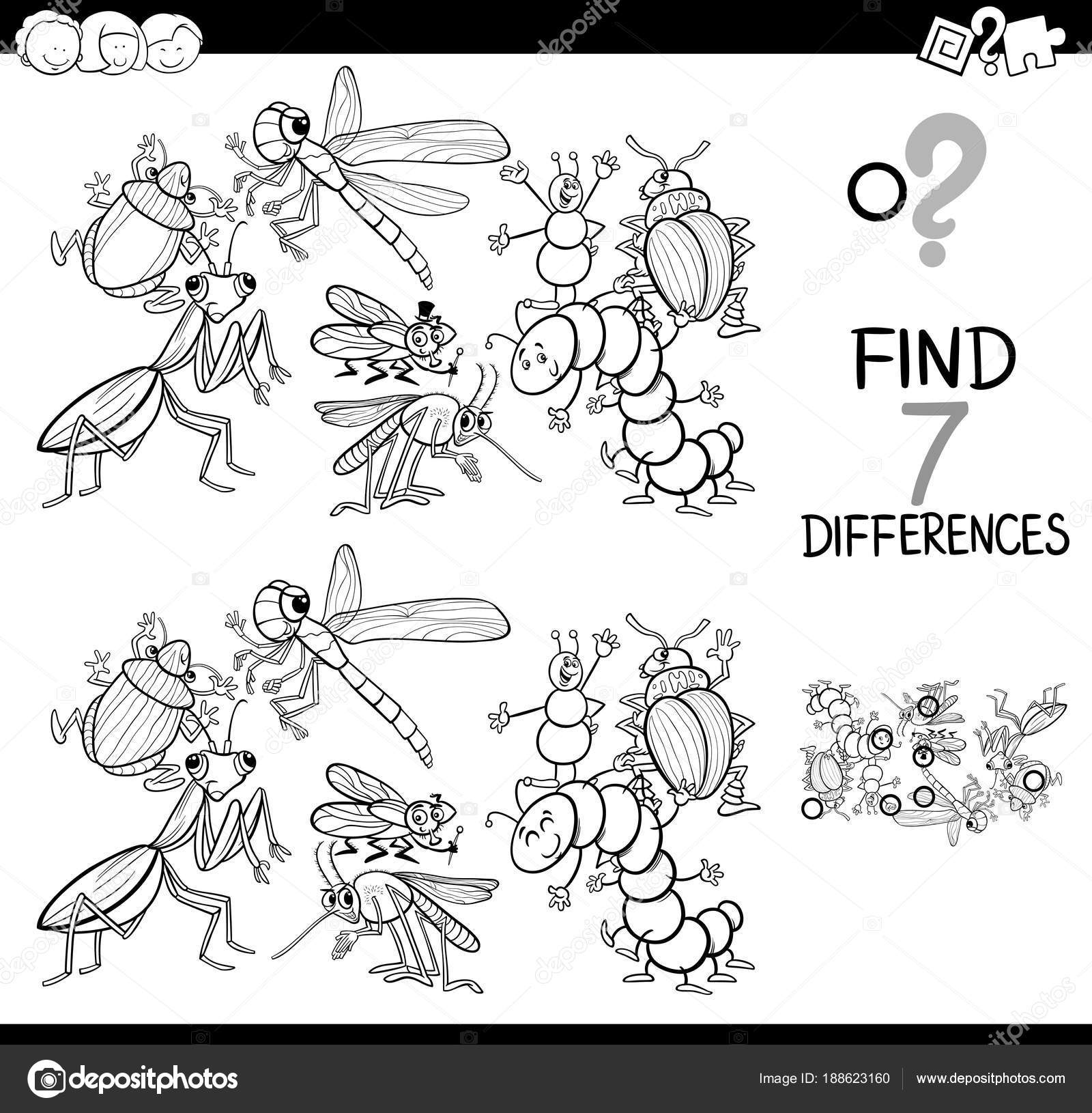 Jogo de quebra-cabeça com personagens animais insetos engraçados 1