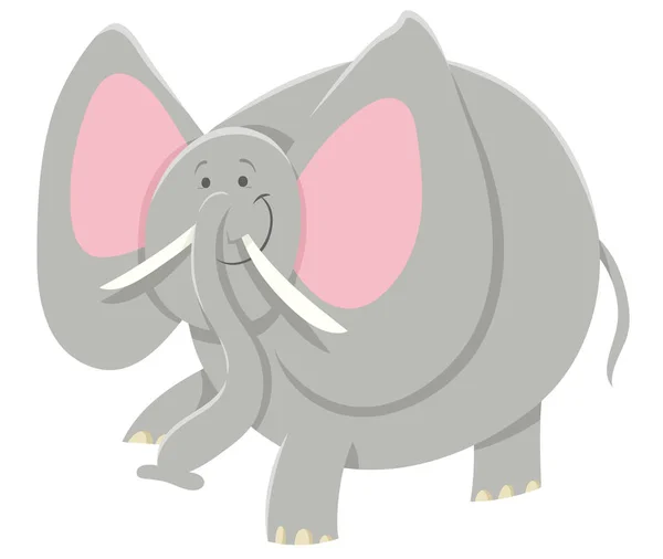 Kreslená postava slona afrického — Stockový vektor