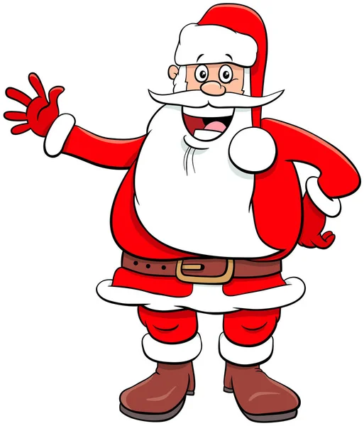 Santa Claus funny cartoon character on Christmas time — Stock Vector