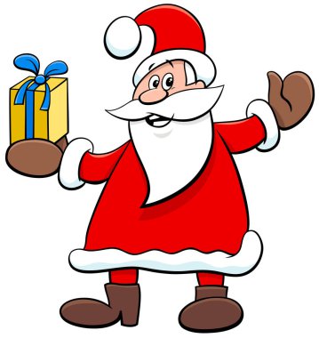 Noel Baba çizgi film karakteri ve Noel hediyesi