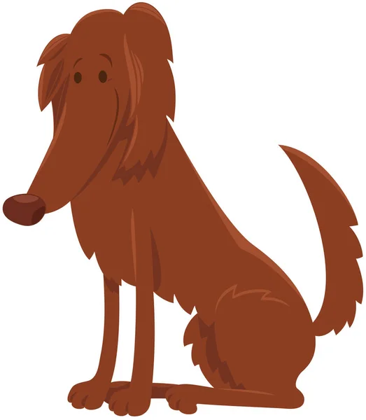 Irish setter dog cartoon character — Stock Vector