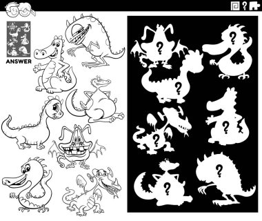 Oyunu ejderhaların renk kitabıyla eşleştirir