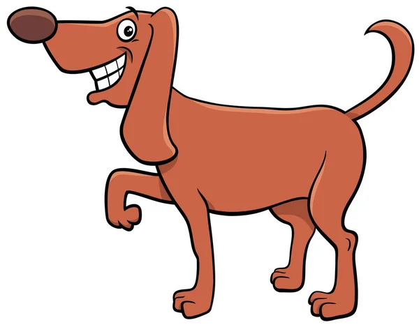 Çizgi film komik köpek hayvan karakteri — Stok Vektör