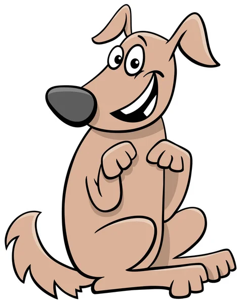 Kreslený hravý pes pet zvíře postava — Stockový vektor