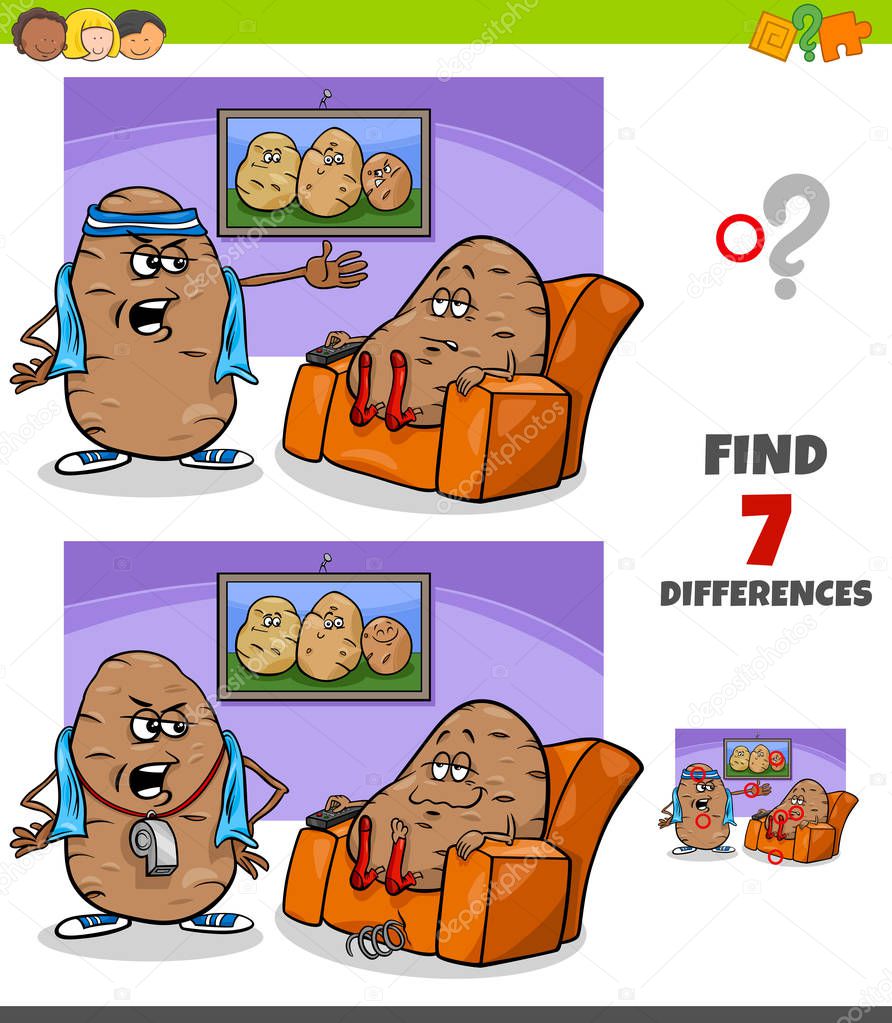 differences game with couch potato proverb
