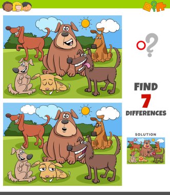 komik köpek grubuyla farklılık oyunu