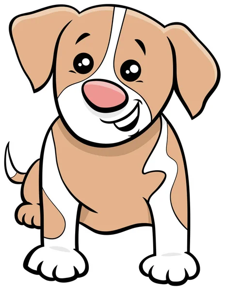 Cute Spotted Puppy Comic Animal Character — 스톡 벡터