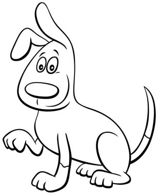 Komik Oyuncu Köpek Çizgi Roman Karakteri Çizgi Roman Sayfasının Siyah ve Beyaz Çizgi Filmleri