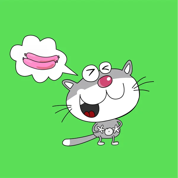 bir sosis hayalleri kedi