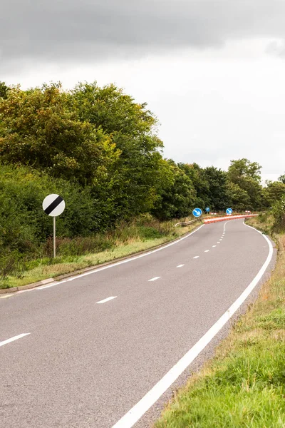 UK Motorway Services Road ondertekenen — Stockfoto