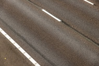 Otoyol yol yüzeyi havai görünümü
