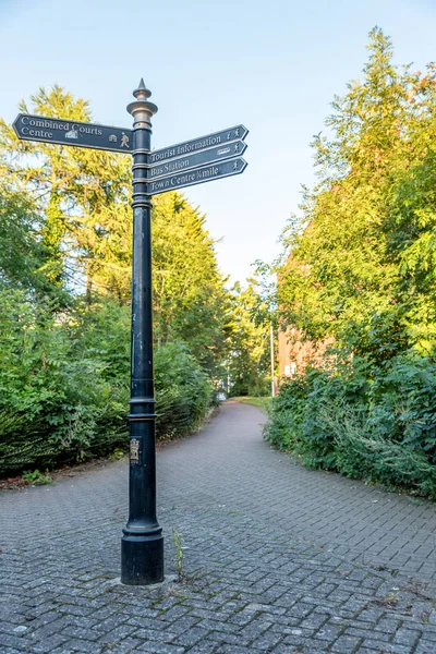 Центр направленого знак Нортгемптон місто Англії Великобританії — стокове фото