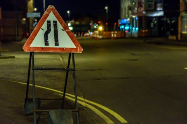 İngiltere'de yol Hizmetleri Roadworks koniler ve işaretleri