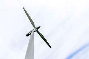 Gün görünümü Rüzgar güç türbinleri elektrik üretmek