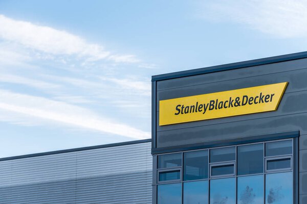 Northampton UK December 09, 2017: Stanley Black And Decker Builders Merchant logo sign in Brackmills Industrial Estate