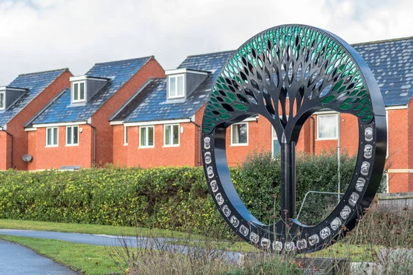 Northampton UK January 15 2018: British Timken Art Memorial in Duston — Stock Photo, Image