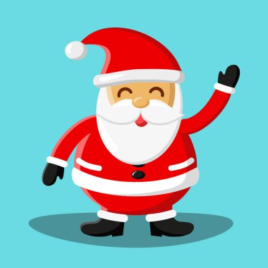 Noel Baba dekorasyon vektör çizim