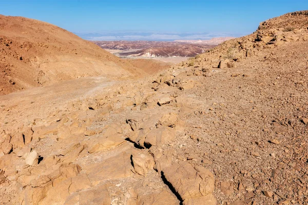 Negev Çölü güneşli bir günde — Stok fotoğraf