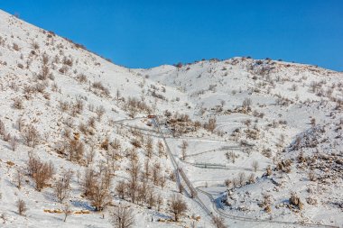 Mount Hermon kış gününde