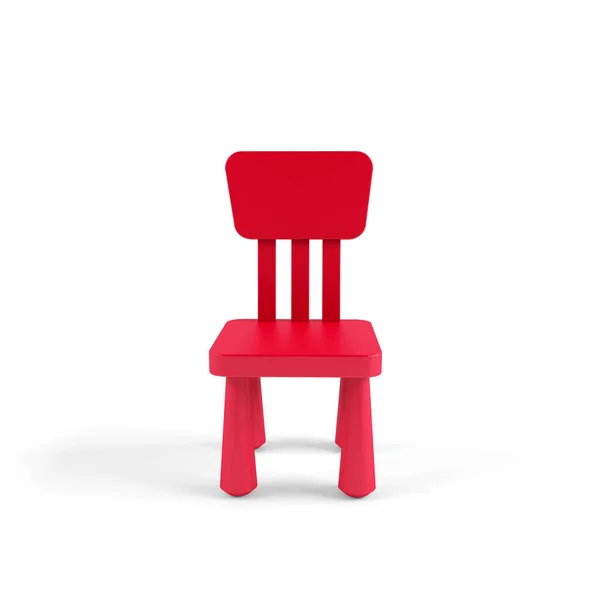 白い背景の上モデル子供椅子 — ストック写真