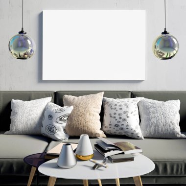 İç sehpa ve Kanepeli posterdeki alay. oturma ro