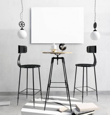 çatı bar iç, yemek alanı ve bir lamba oluşan. Yayınla