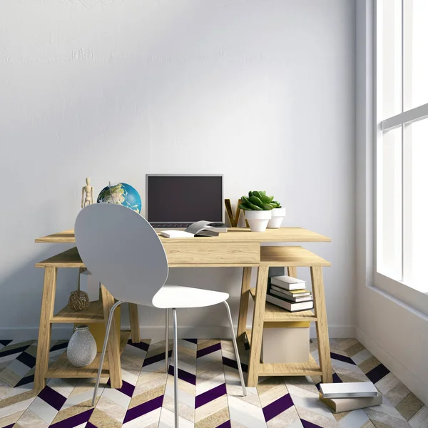 Modern ışık iç, çalışma, çalışma oluşan bir yer 