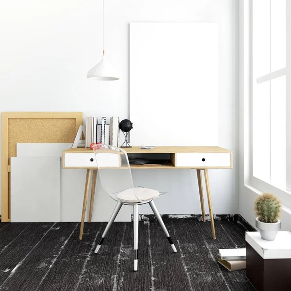 Modern ışık iç, çalışma, çalışma oluşan bir yer 