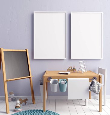 Poster çocuğun iç alay. Oyun Odası. modern tarz.