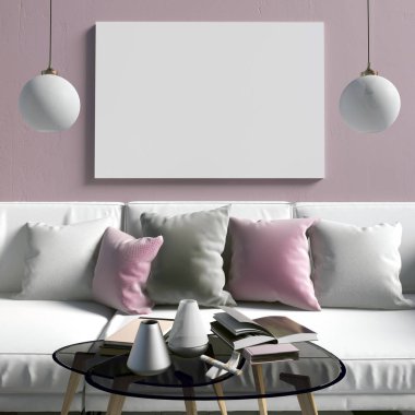 İç sehpa ve Kanepeli posterdeki alay. oturma ro