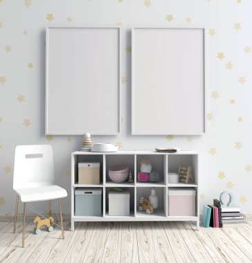 Poster çocuğun iç alay. Oyun Odası. modern tarz.