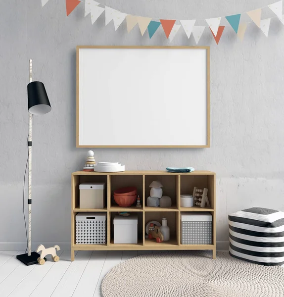 Poster çocuğun iç alay. Oyun Odası. modern tarz.