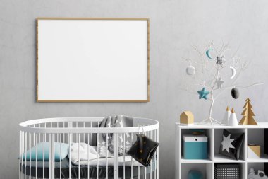 Childroom modern Noel iç. yerde yatıyor. 3D ben