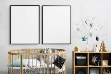 Childroom modern Noel iç. yerde yatıyor. 3D ben