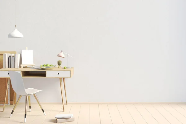 Modern kontrast iç tarzı çatı katında, eğitim için bir yer. 3