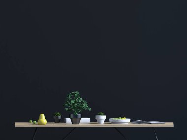 Duvar iç yemek alanı ile ilgili alay et. oturma odası modern st