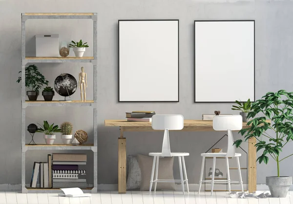 Modern kontrast iç tarzı İskandinav, bir yer için 