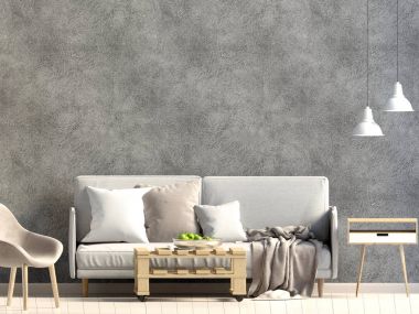 S oluşan zıt modern iç İskandinav tarzı,