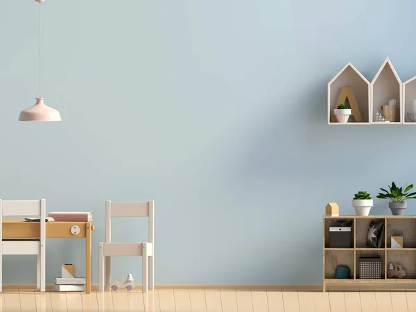 Pasztell gyermek szobájába. játszószoba. modern stílusban. 3D-s illusztráció. WA — Stock Fotó
