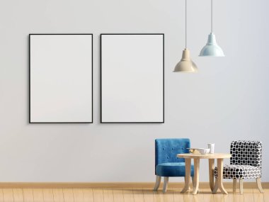 Pastel çocuk odası. Oyun Odası. modern tarz. 3D çizim. Mo