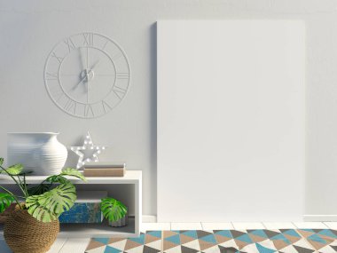 Modern iç mekan tasarımları İskandinav tarzı pencereler ile. Alay