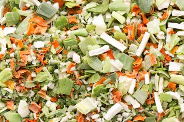 Kurutulmuş sebze baharat. Biyo otlar ürün. İnce doğranmış otlar. 