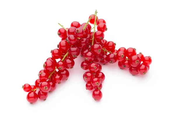 Grosella roja de cerca aislado en blanco . —  Fotos de Stock