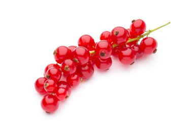 Frenk üzümü yakın çekim üzerinde beyaz izole.