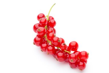 Frenk üzümü yakın çekim üzerinde beyaz izole.