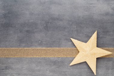 Noel yıldız. Noel desen. Arka plan gri renk üzerinde