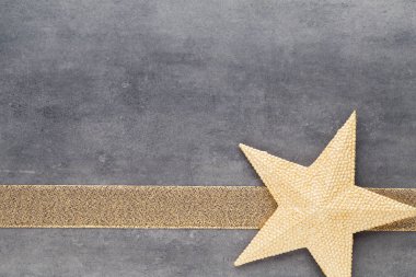 Noel yıldız. Noel desen. Arka plan gri renk üzerinde