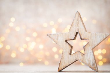 Noel Baba şapkalı bir Noel dekoru. Vintages arkaplanı.